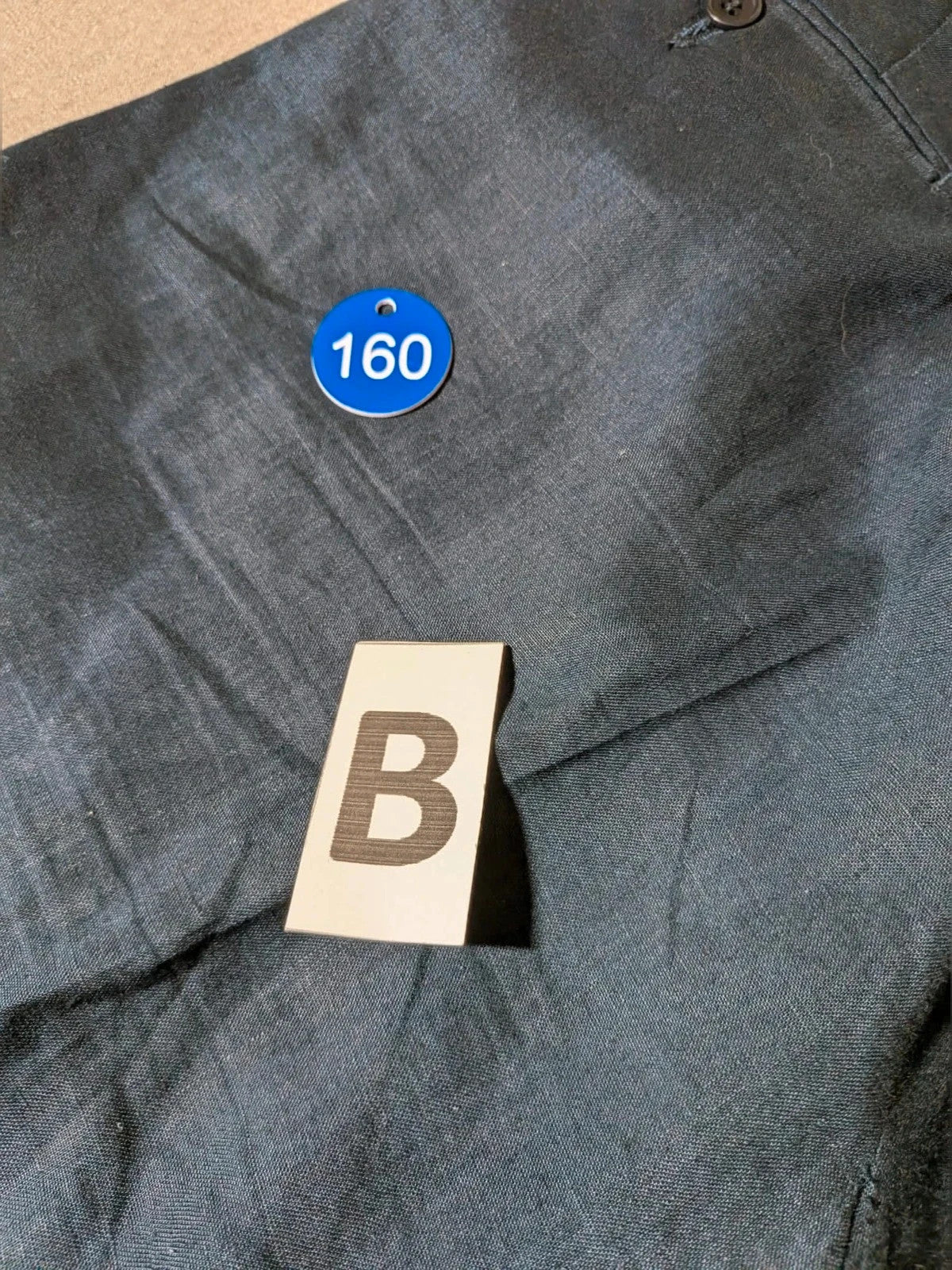 Abito uomo Incom blu navy in 100% lino, giacca e pantalone