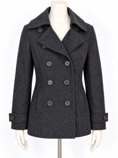 Cappotto caban donna L.O.G.G. grigio scuro in misto lana - Tg. EUR 38 (S/M)
