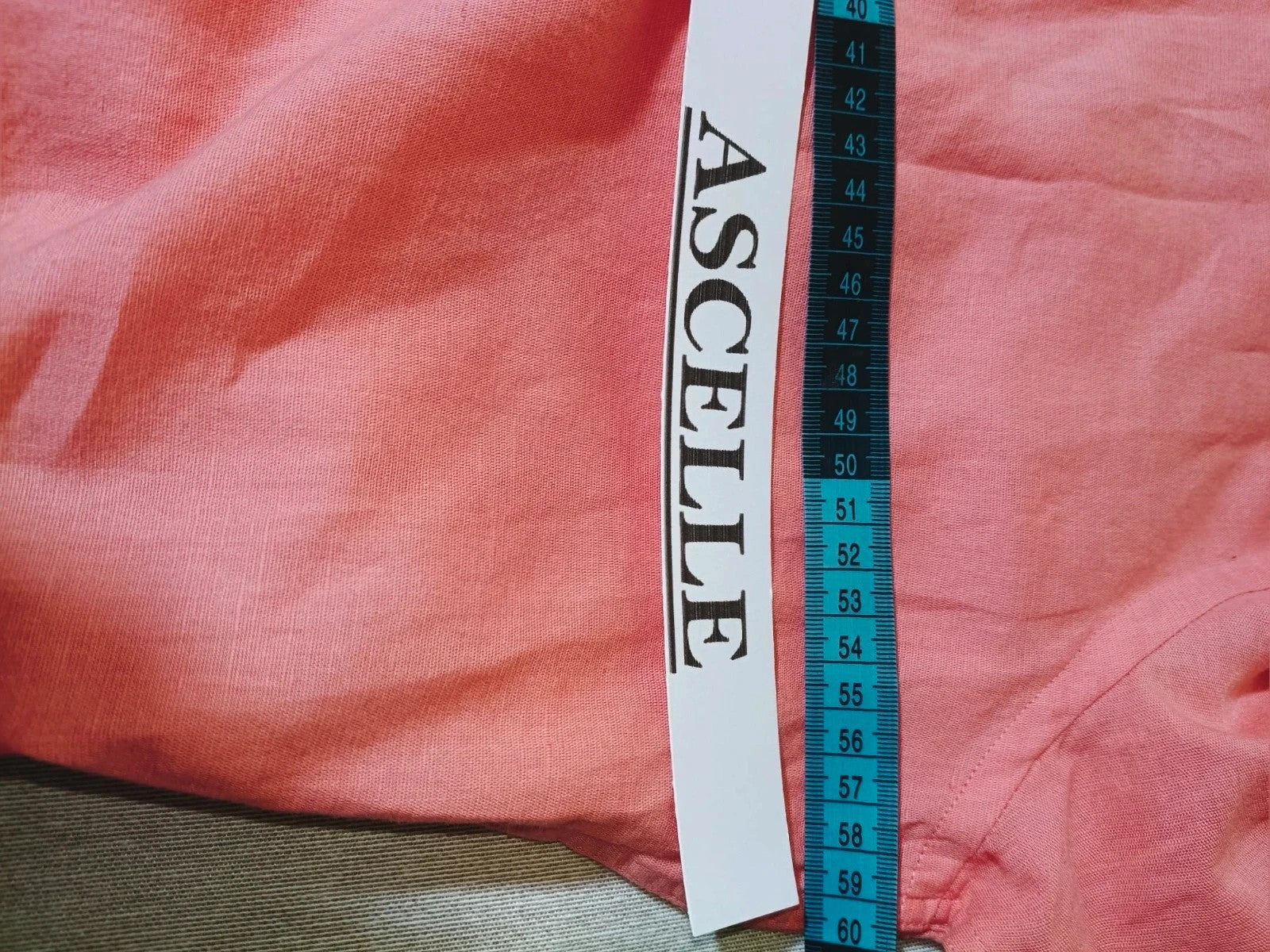 North Sails men's shirt salmon pink short sleeve embroidered logo cotton-linen blend.