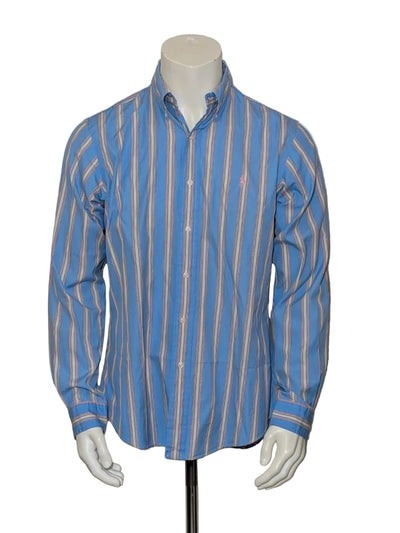 Camicia Polo Ralph Lauren custom Fit righe multicolor m condizioni Eccellenti