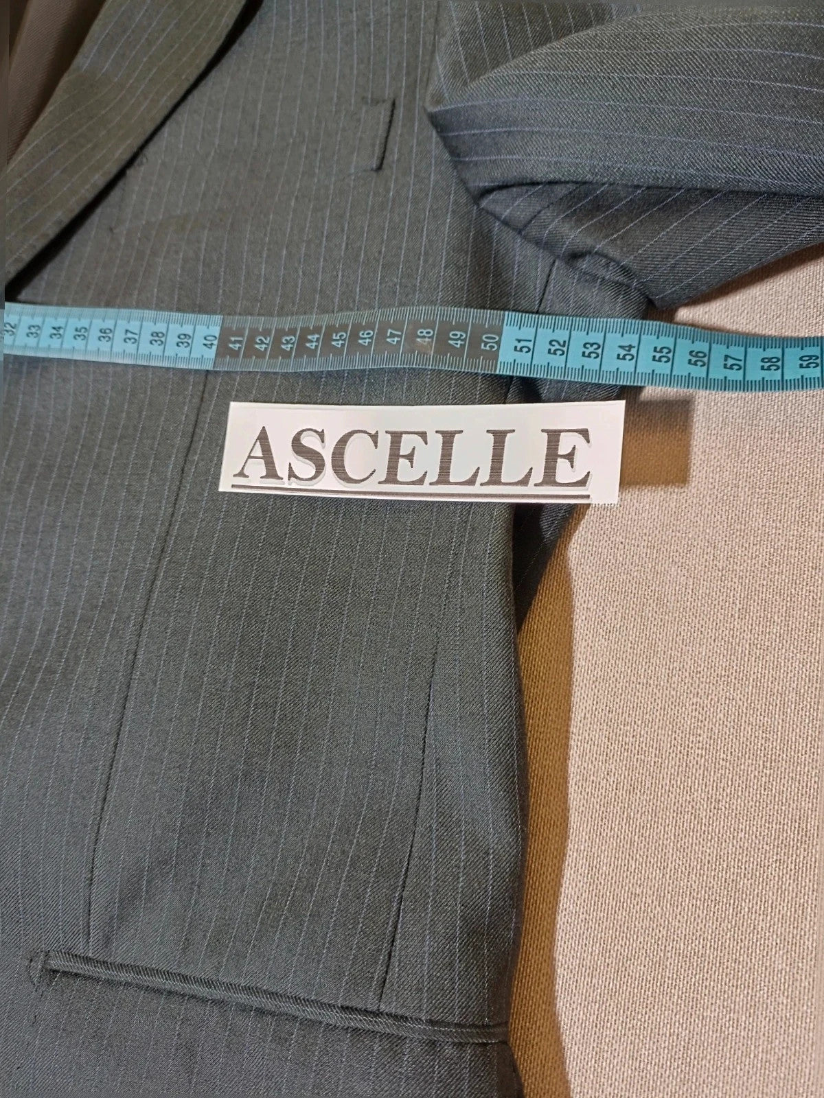 Abito uomo Alessandro Reale grigio antracite gessato, giacca e pantalone