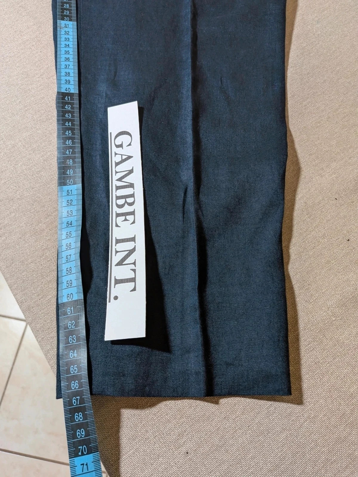 Abito uomo Incom blu navy in 100% lino, giacca e pantalone