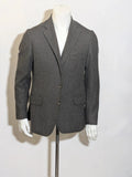 Fusaro grey blazer houndstooth pattern 100% wool with AMF stitching details.