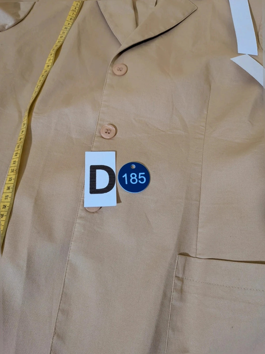 Les Deux beige skirt suit with tailored finish and quality cotton-lycra blend.
