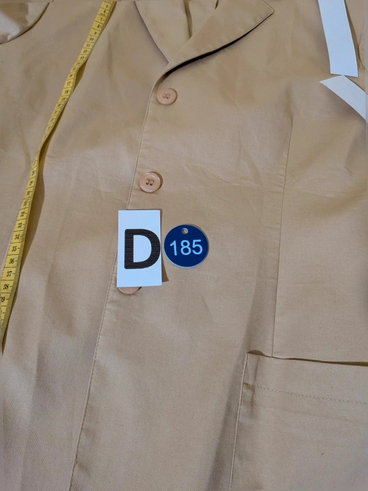 Les Deux beige skirt suit with tailored finish and quality cotton-lycra blend.