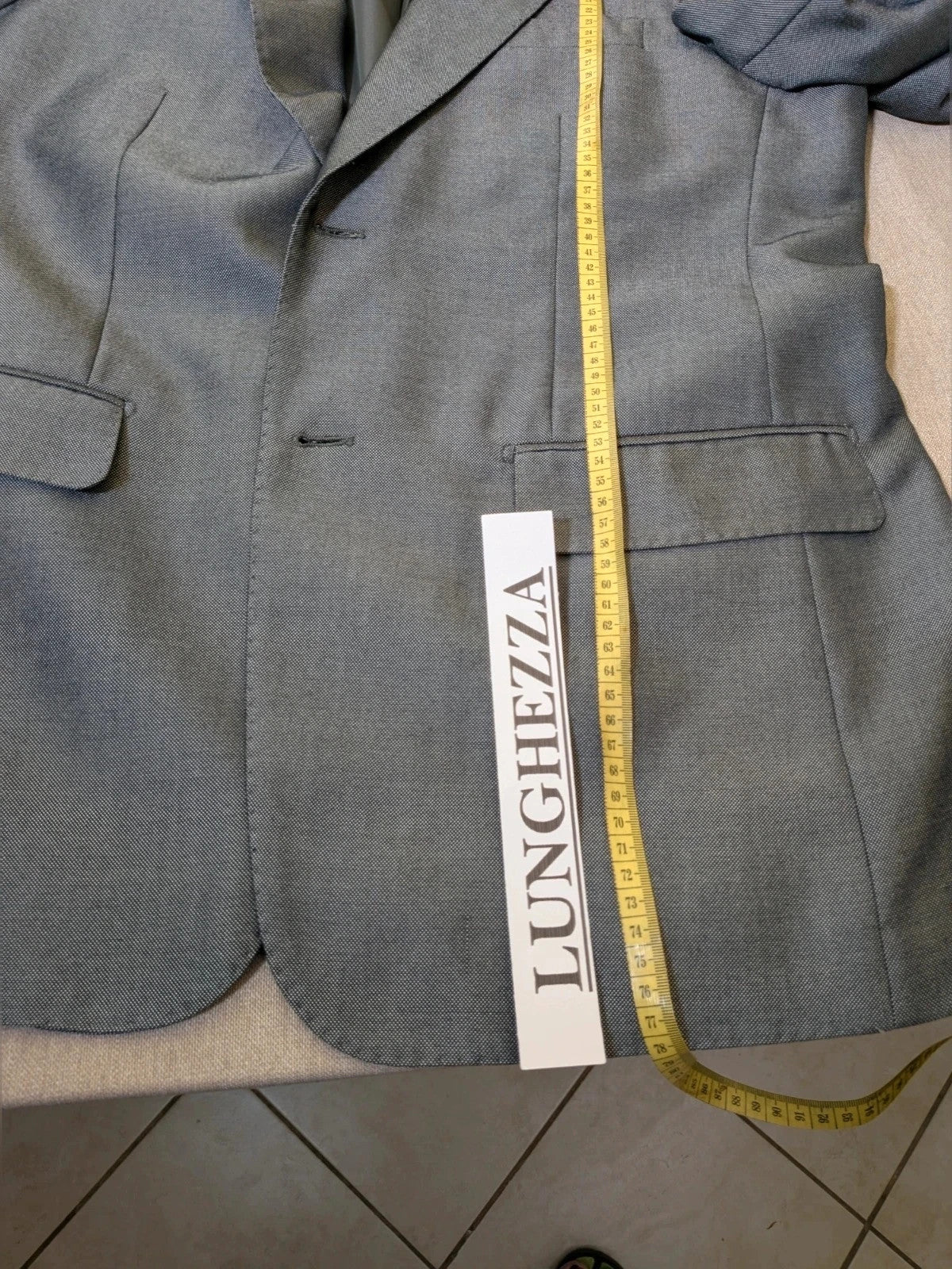 Giacomo Casanova grey jacket micro-flame pattern elegant formal wear.