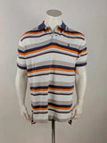 Polo Ralph Lauren multi-coloured polo shirt with horizontal stripes and embroidered logo.