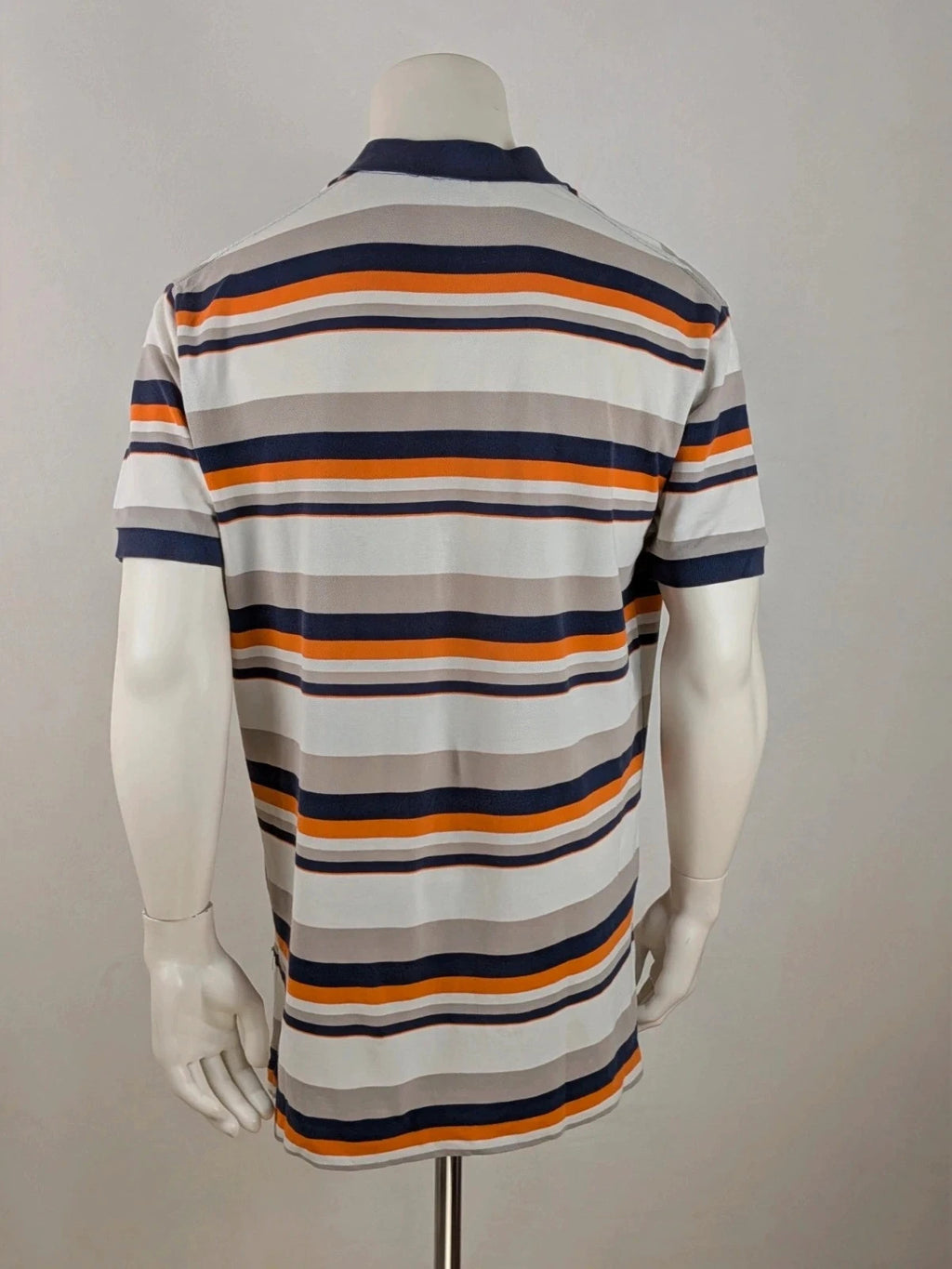 Polo Ralph Lauren multi-coloured polo shirt with horizontal stripes and embroidered logo.