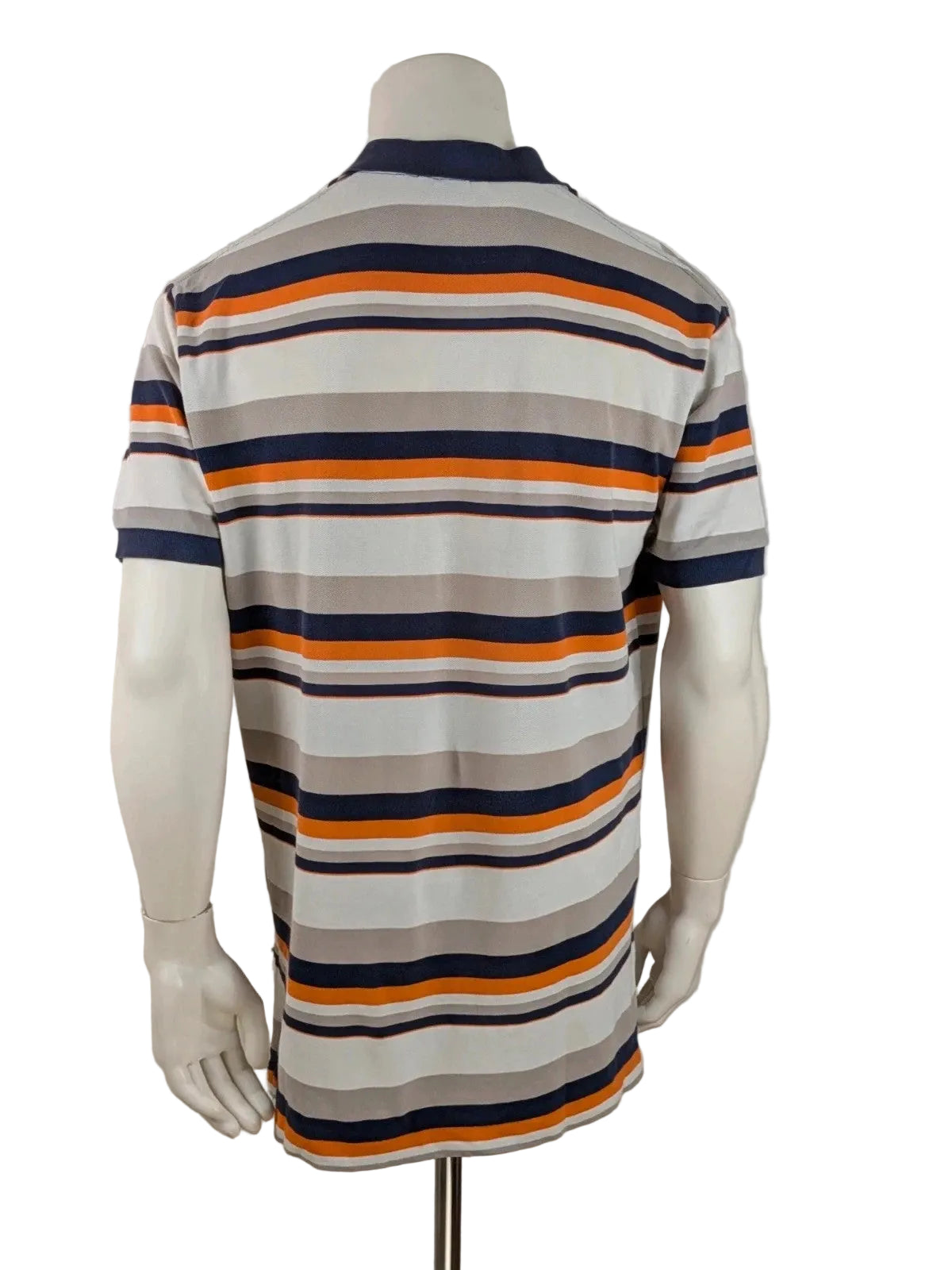Polo Ralph Lauren multi-coloured polo shirt with horizontal stripes and embroidered logo.