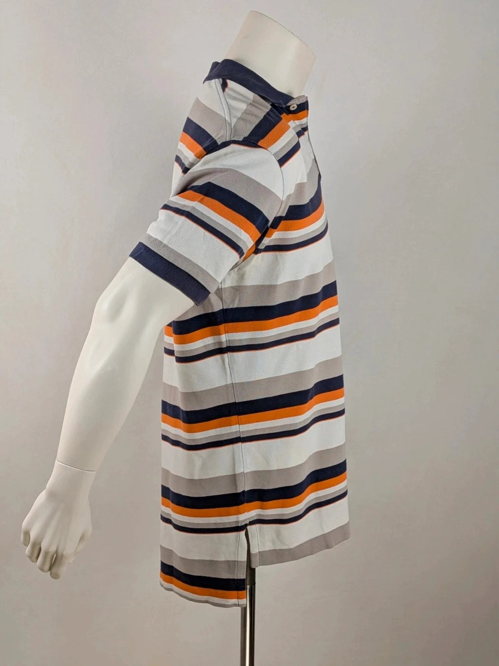 Polo Ralph Lauren multi-coloured polo shirt with horizontal stripes and embroidered logo.