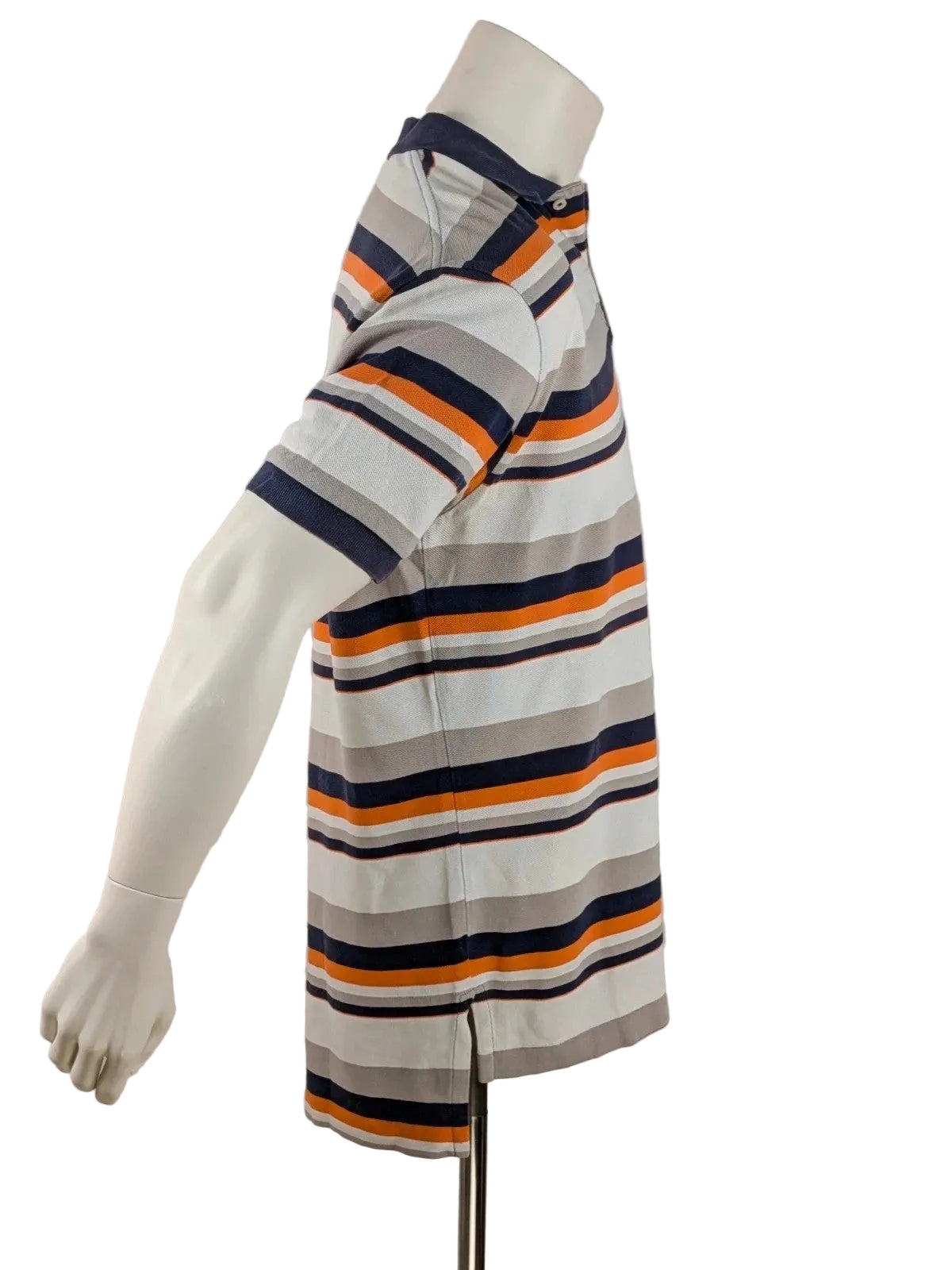 Polo Ralph Lauren multi-coloured polo shirt with horizontal stripes and embroidered logo.