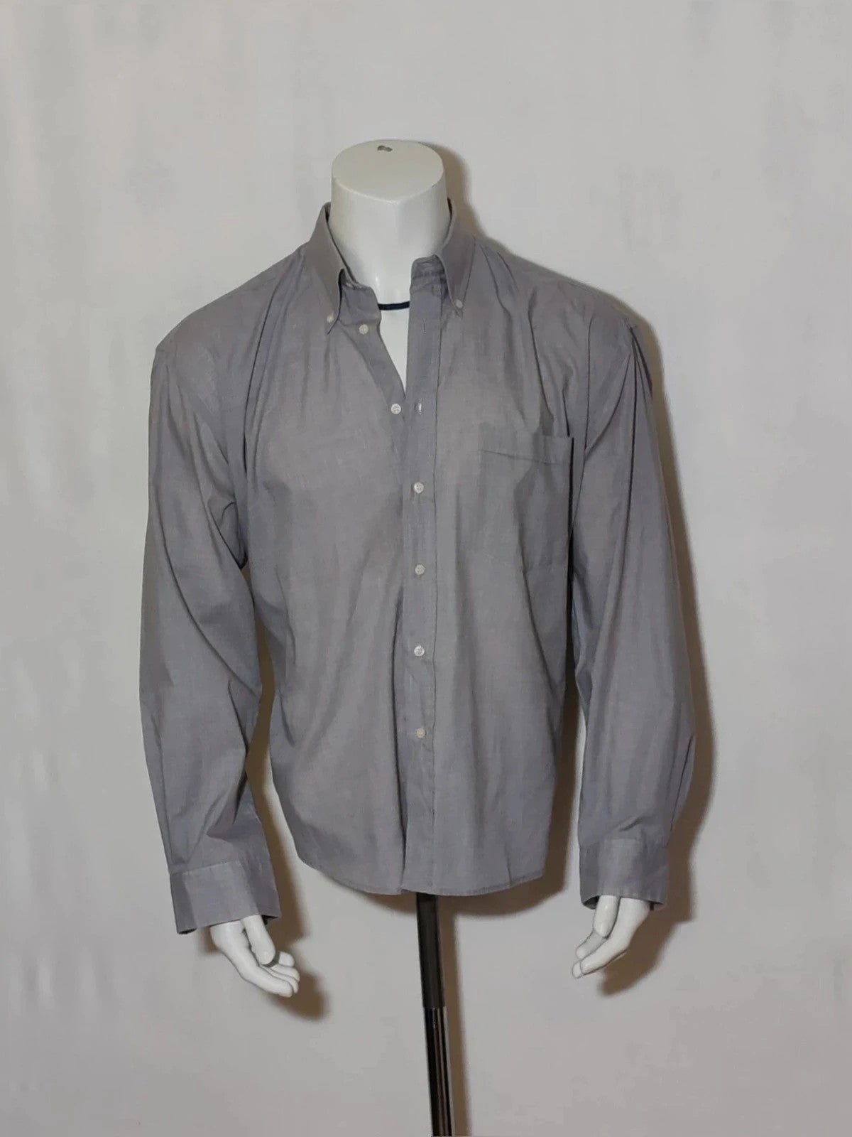 Baker grey men's shirt with subtle design details, perfect for versatile styling.