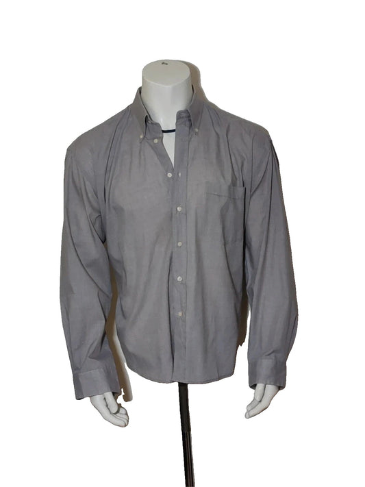 Baker grey men's shirt with subtle design details, perfect for versatile styling.