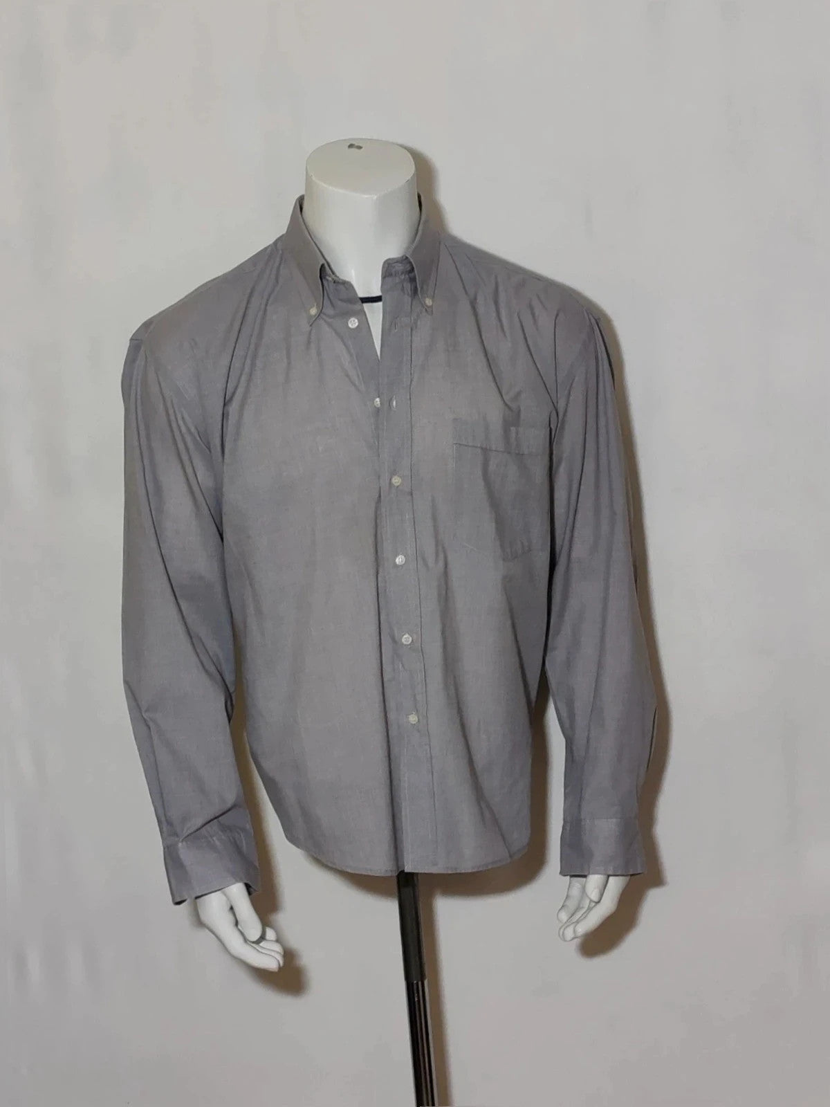 Baker grey men's shirt with subtle design details, perfect for versatile styling.