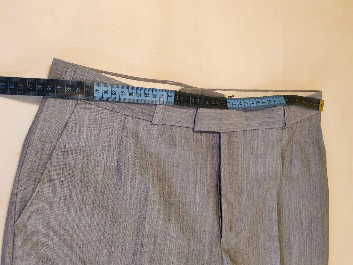 linea grey vintage jacket two-button design with West Germany label and melange fabric