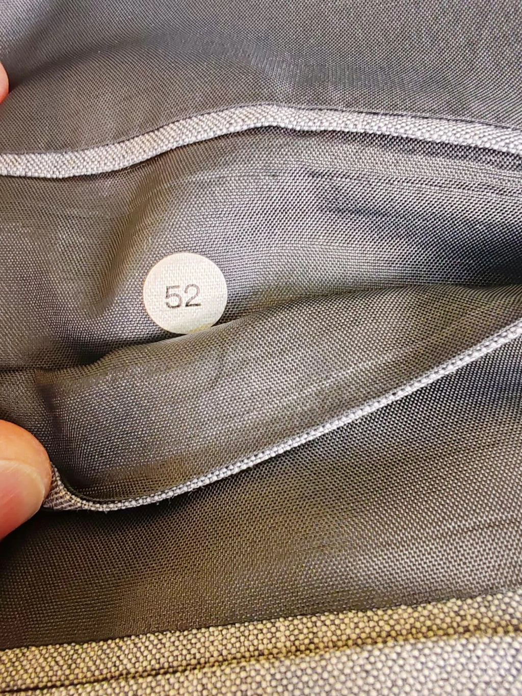 linea grey vintage jacket two-button design with West Germany label and melange fabric