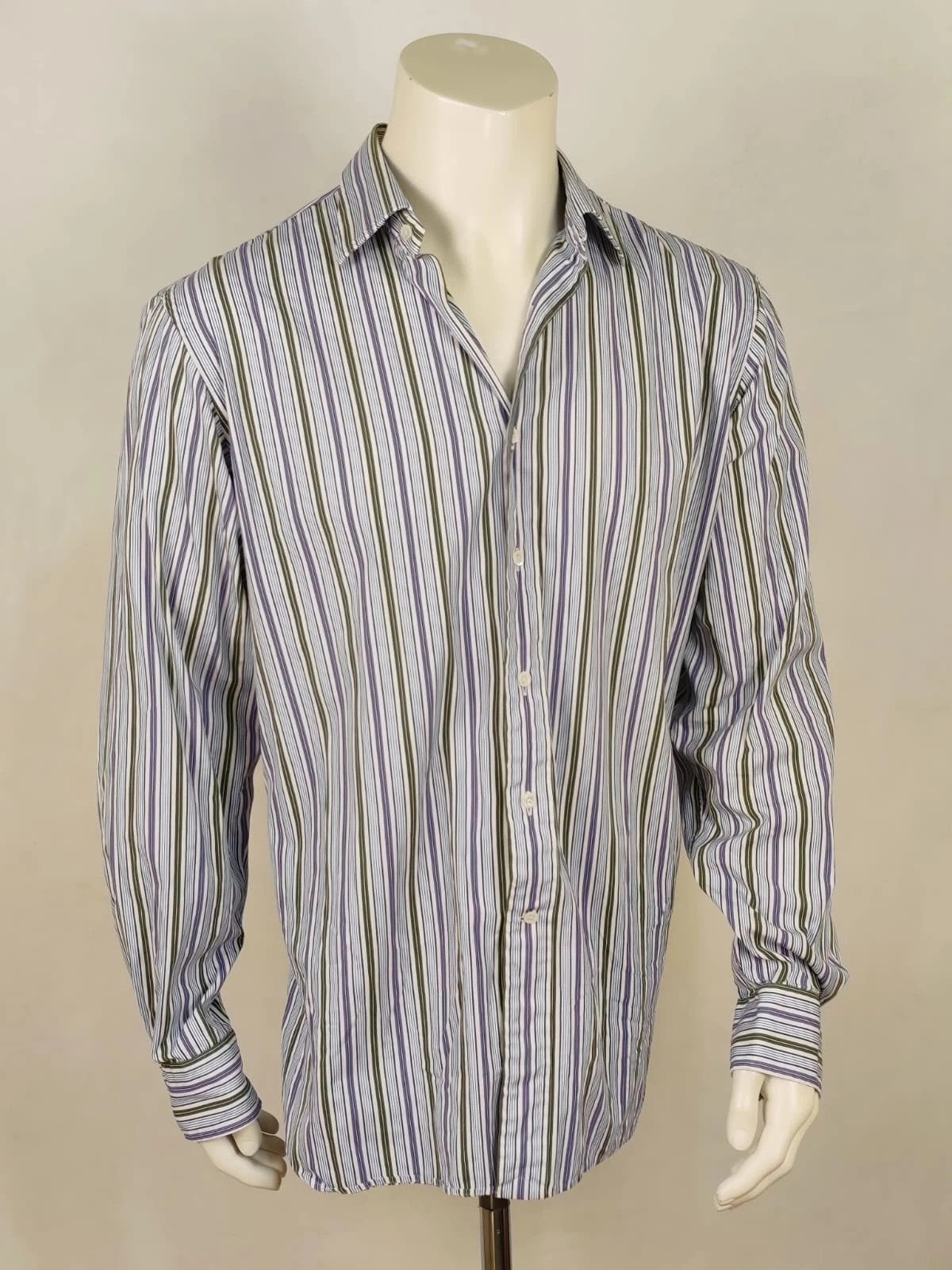Polo Ralph Lauren multicolour striped shirt with slim fit and logo detail.