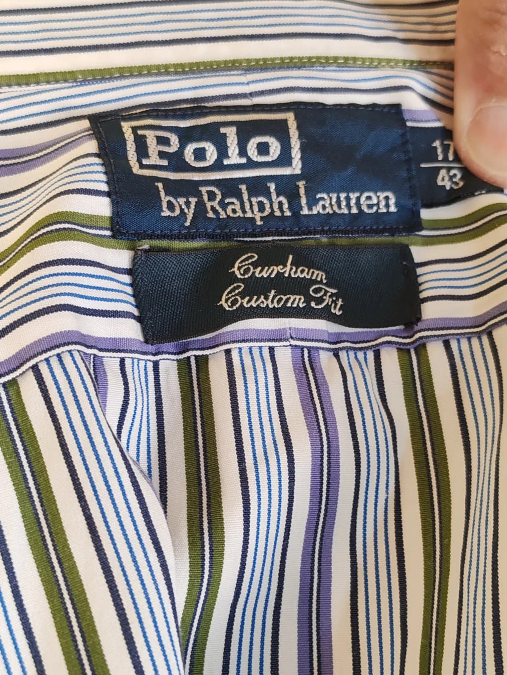 Polo Ralph Lauren multicolour striped shirt with slim fit and logo detail.