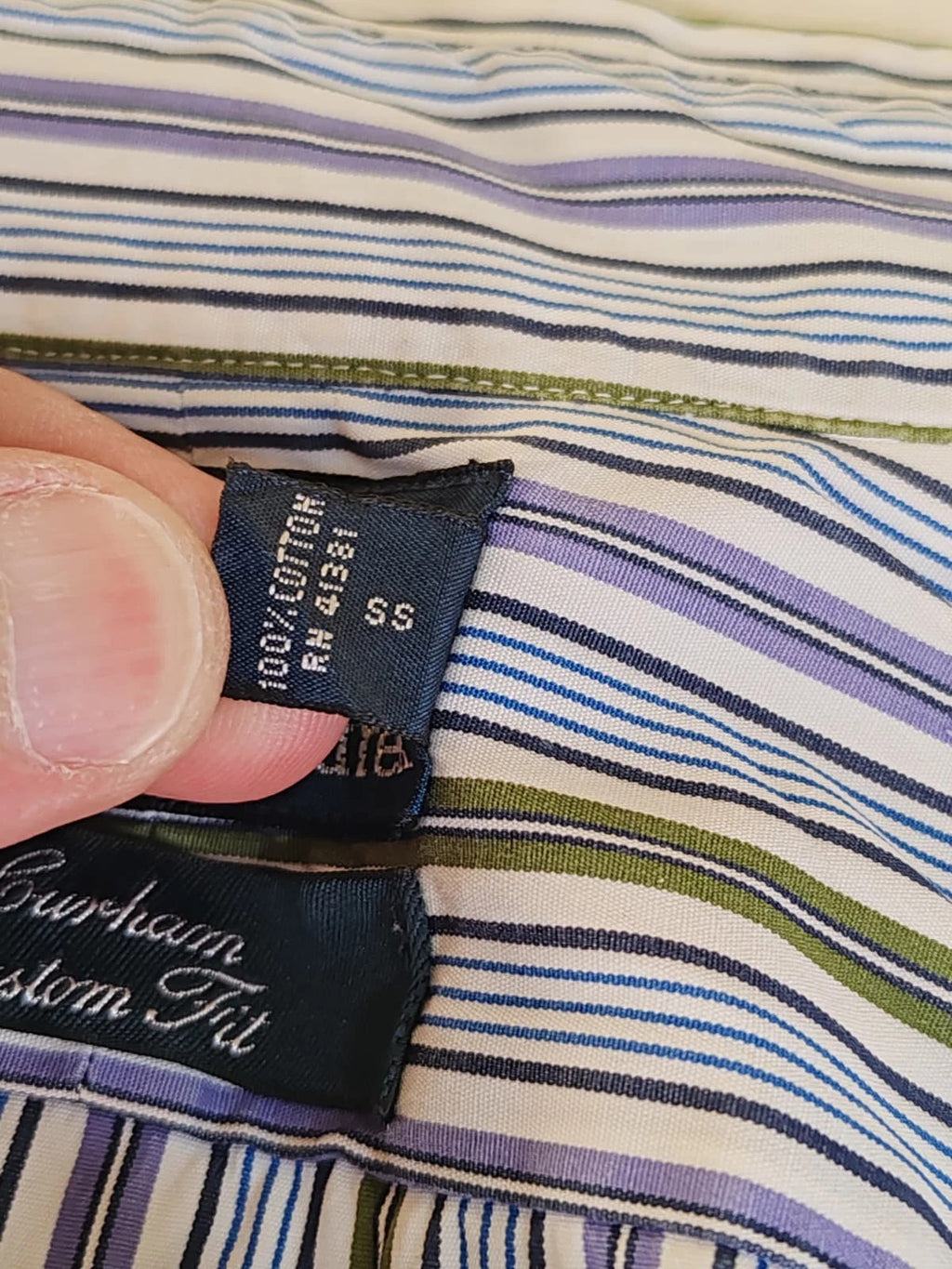Polo Ralph Lauren multicolour striped shirt with slim fit and logo detail.