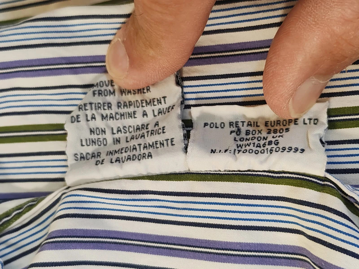 Polo Ralph Lauren multicolour striped shirt with slim fit and logo detail.