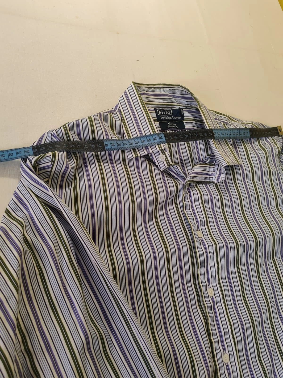 Polo Ralph Lauren multicolour striped shirt with slim fit and logo detail.