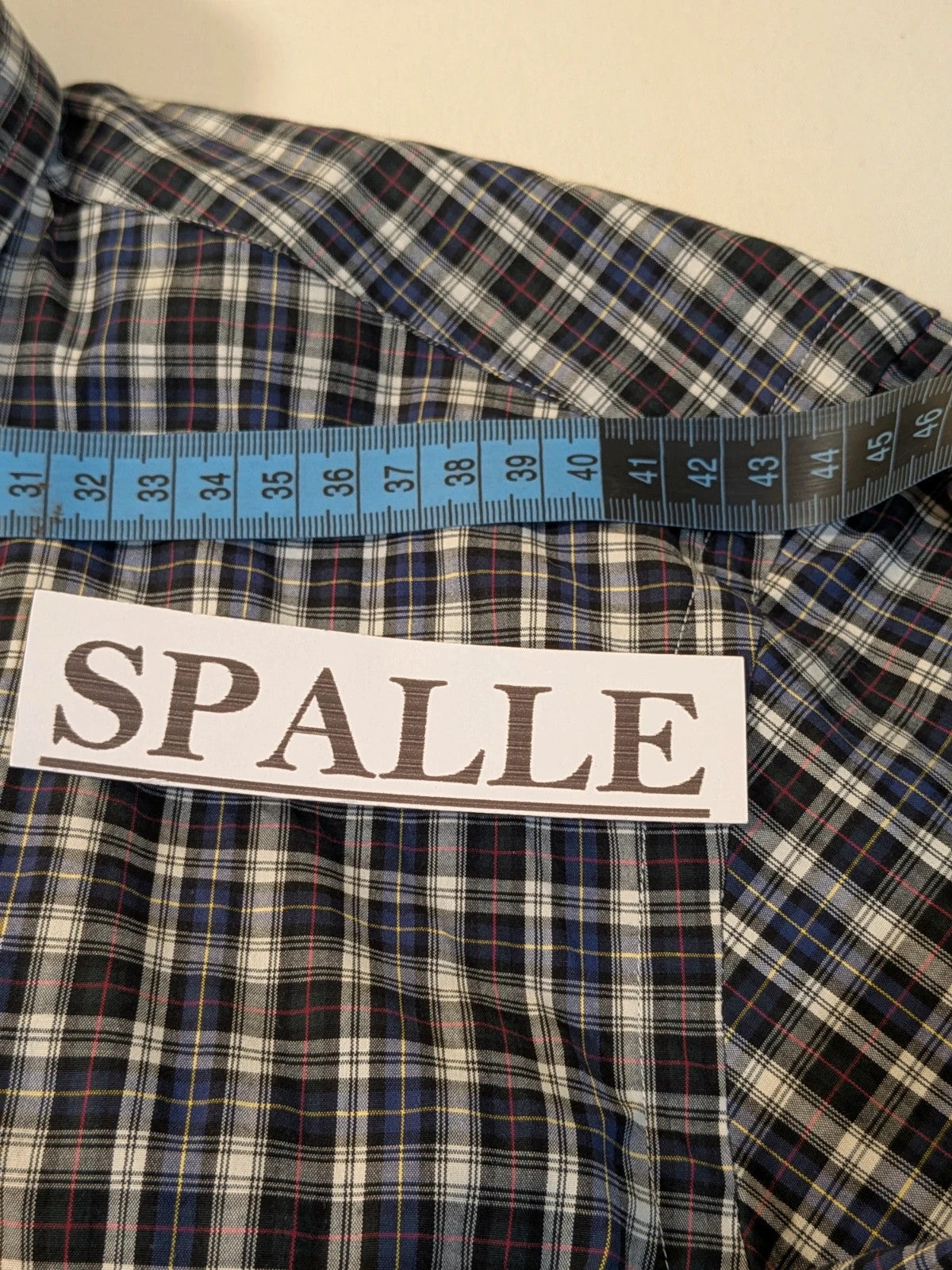 Polo Ralph Lauren black and grey checkered shirt with embroidered pony logo and button-down collar.