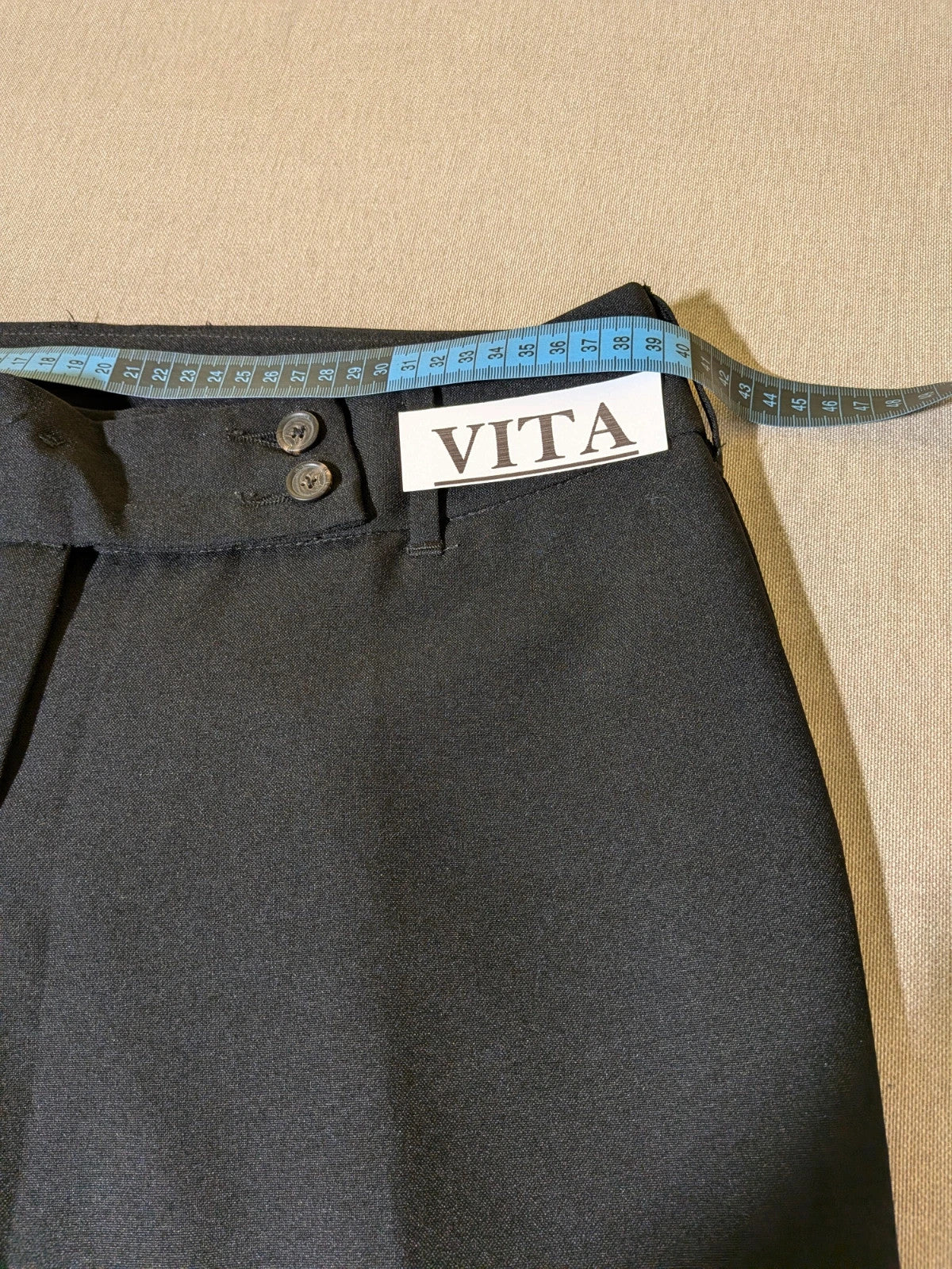 Pantaloni neri Benetton a gamba svasata - foto 5