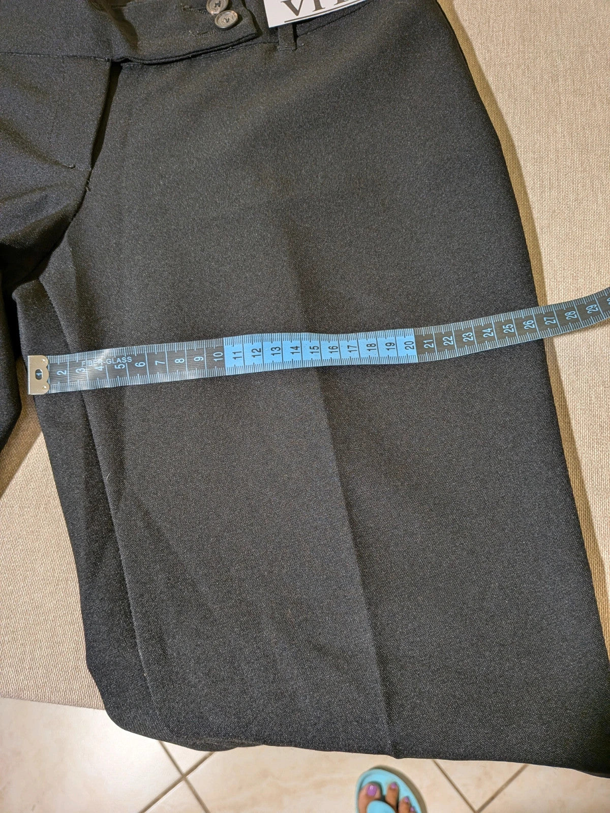 Pantaloni neri Benetton a gamba svasata - foto 6