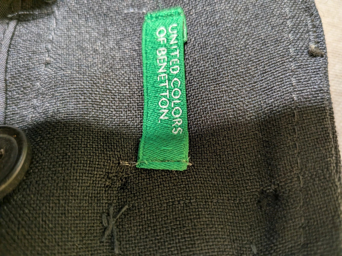 Pantaloni neri Benetton a gamba svasata - foto 4