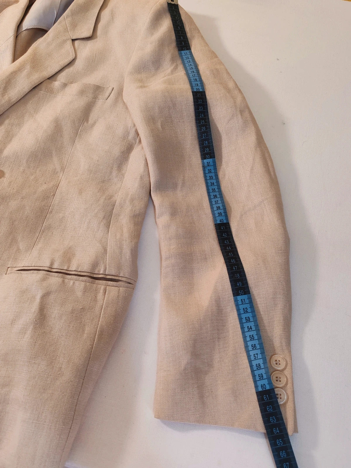 Completo uomo Linea Simonetti in lino beige - foto 10