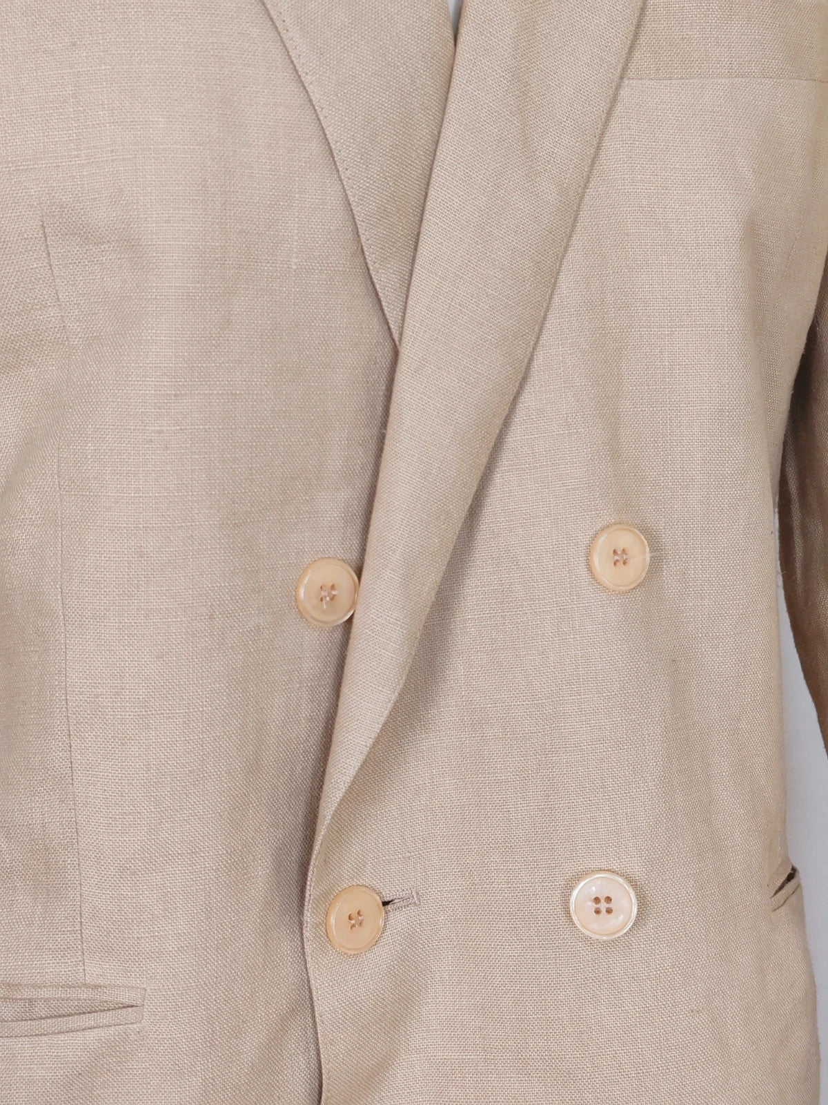 Completo uomo Linea Simonetti in lino beige - foto 6