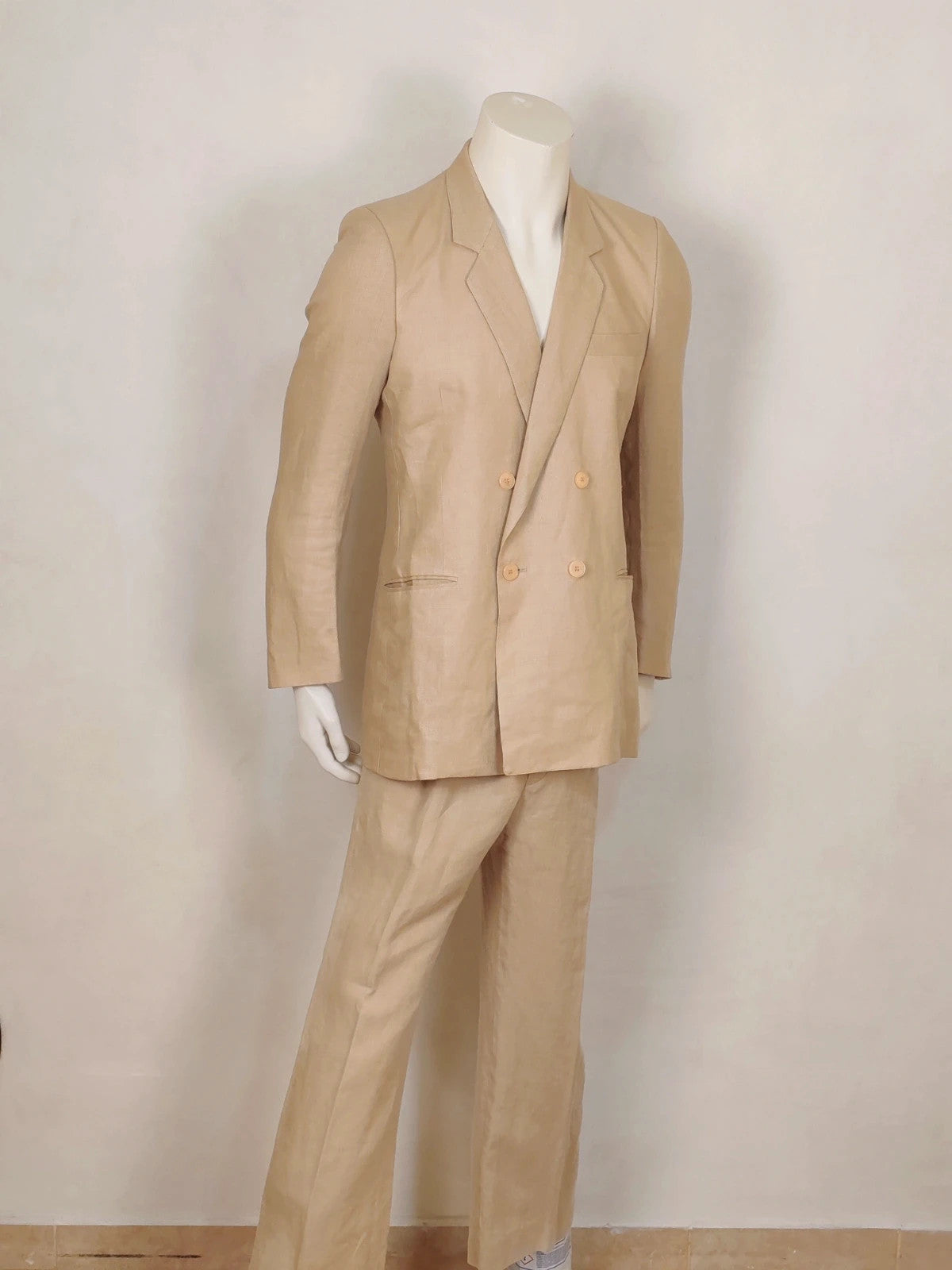 Completo uomo Linea Simonetti in lino beige - foto 1