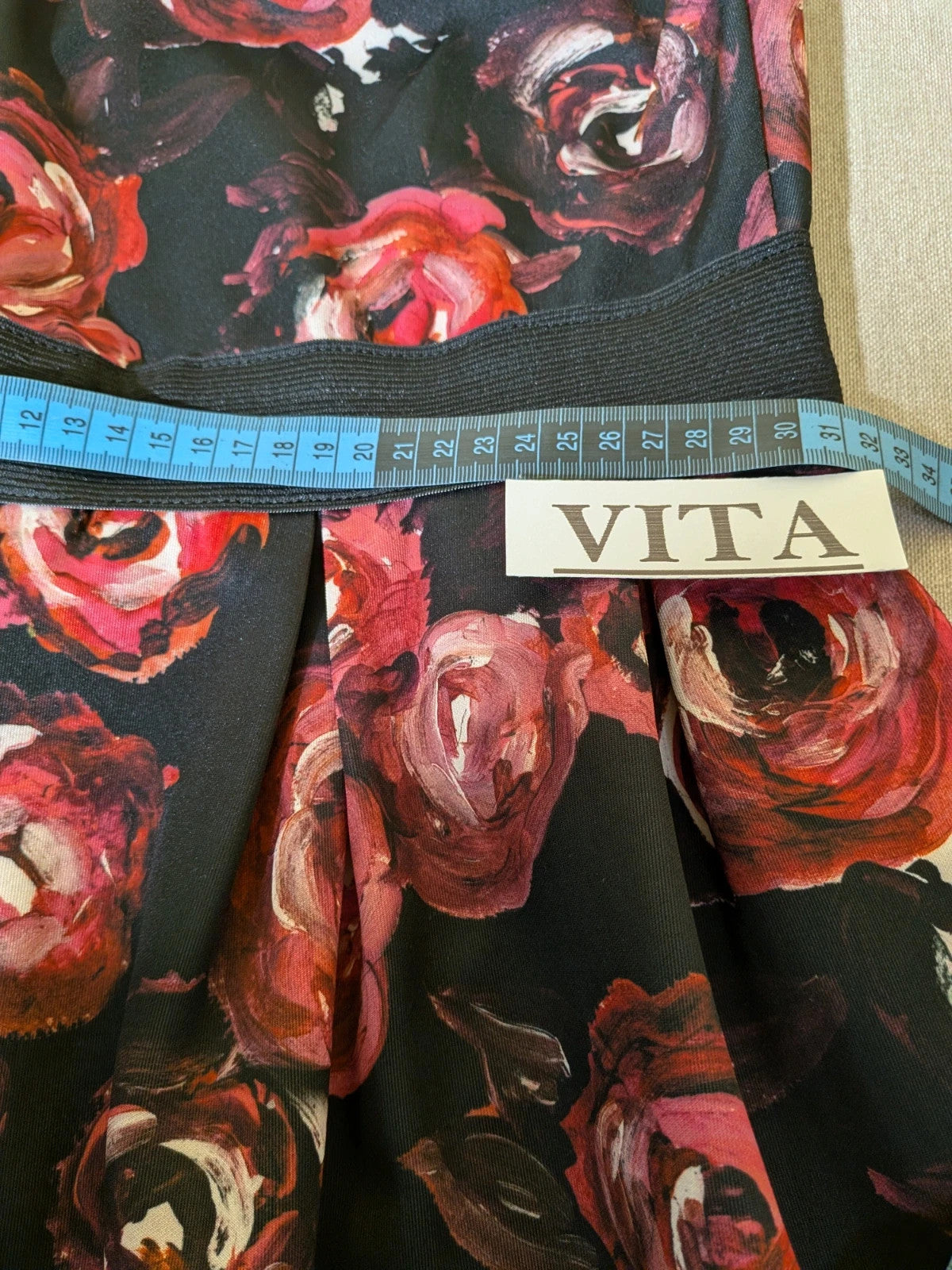 Abito a fascia Artigli floreale a rose - foto 5