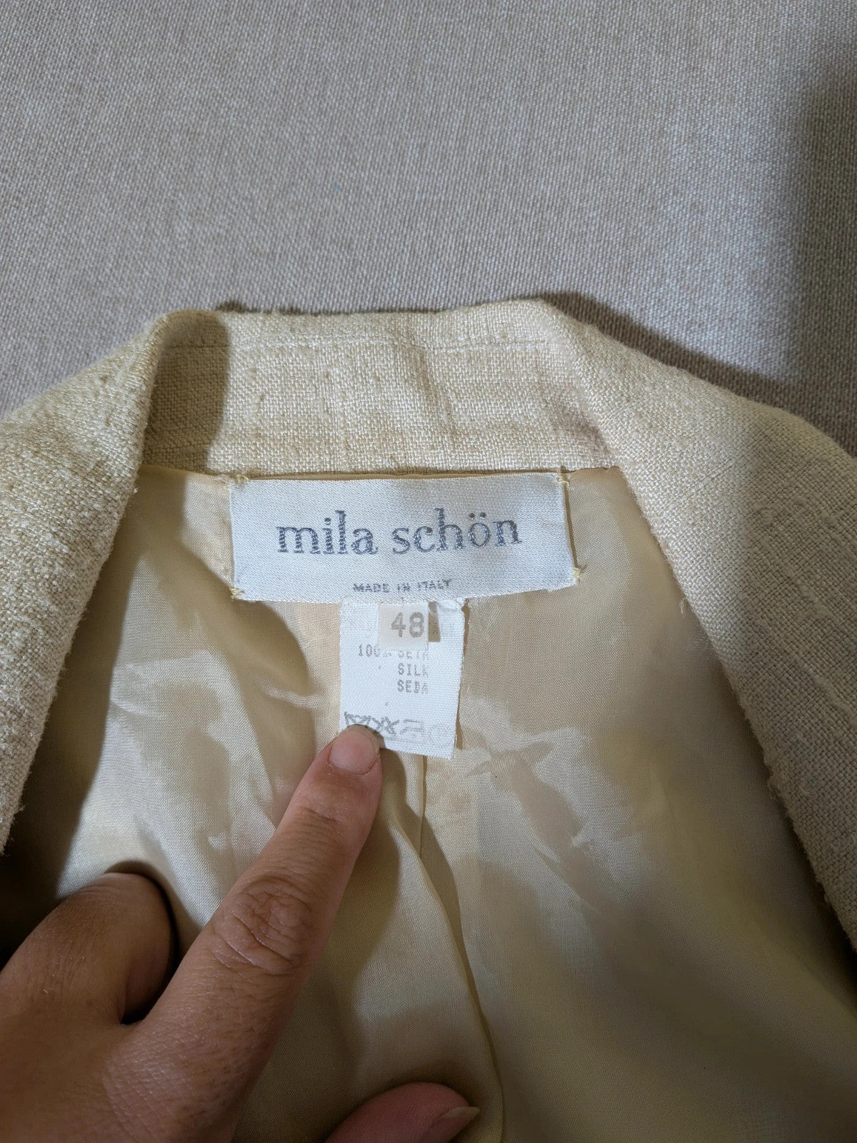 Completo vintage Mila Schön in seta - foto 3