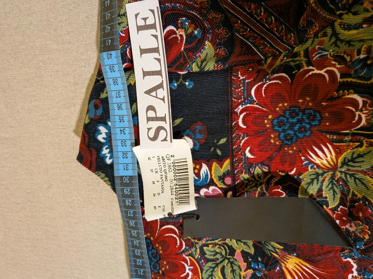 Abito donna Extesa in velluto floreale paisley - foto 5