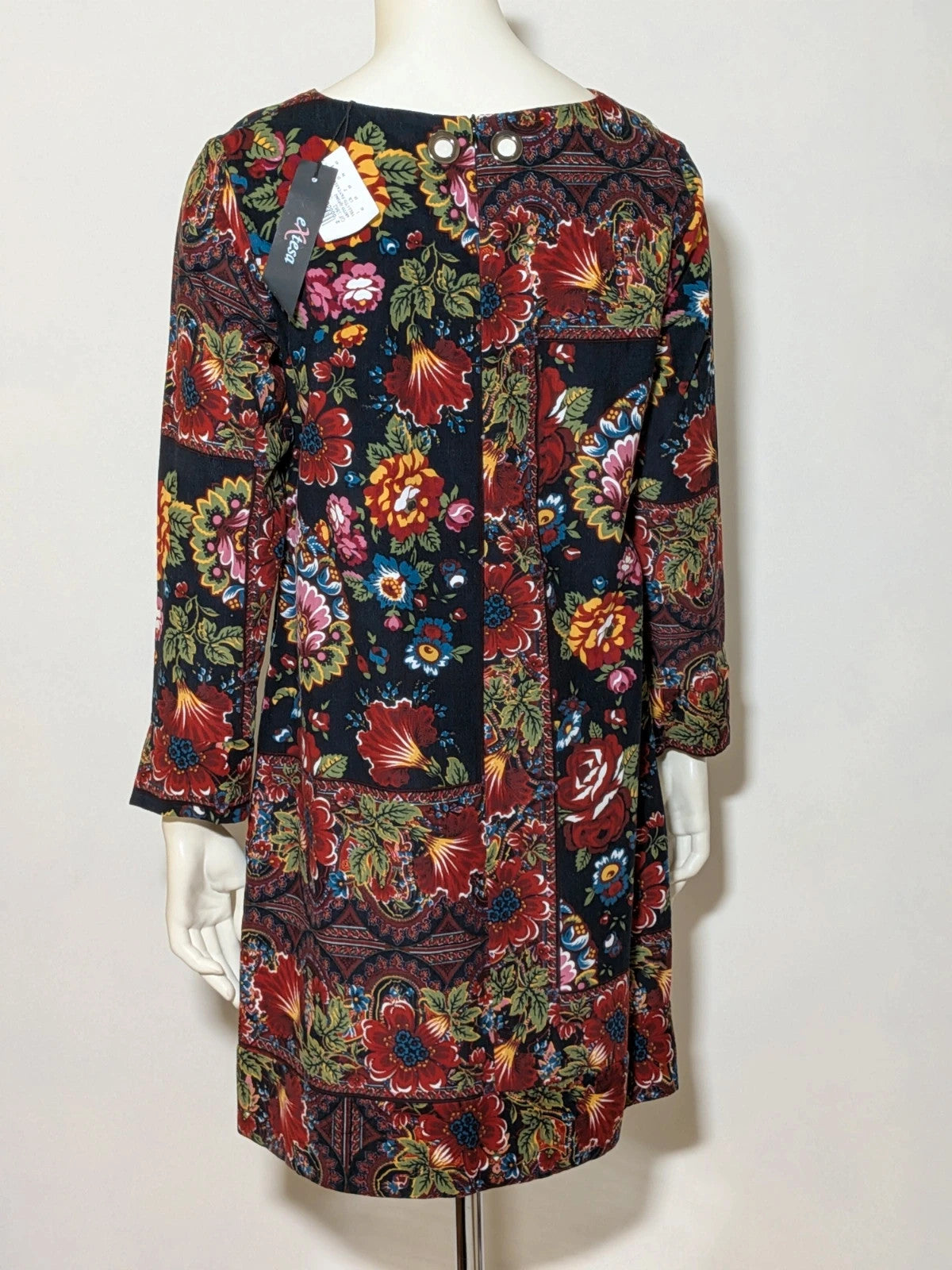 Abito donna Extesa in velluto floreale paisley - foto 2