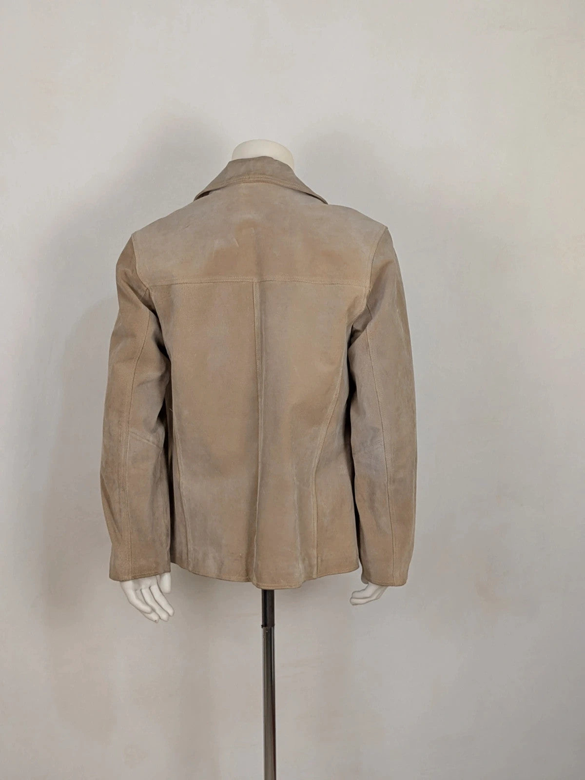 Giacca uomo McNeal in pelle scamosciata beige - foto 3