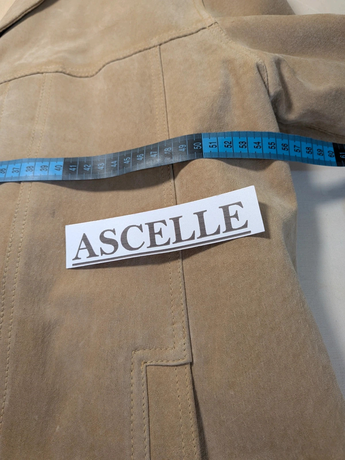 Giacca uomo McNeal in pelle scamosciata beige - foto 6