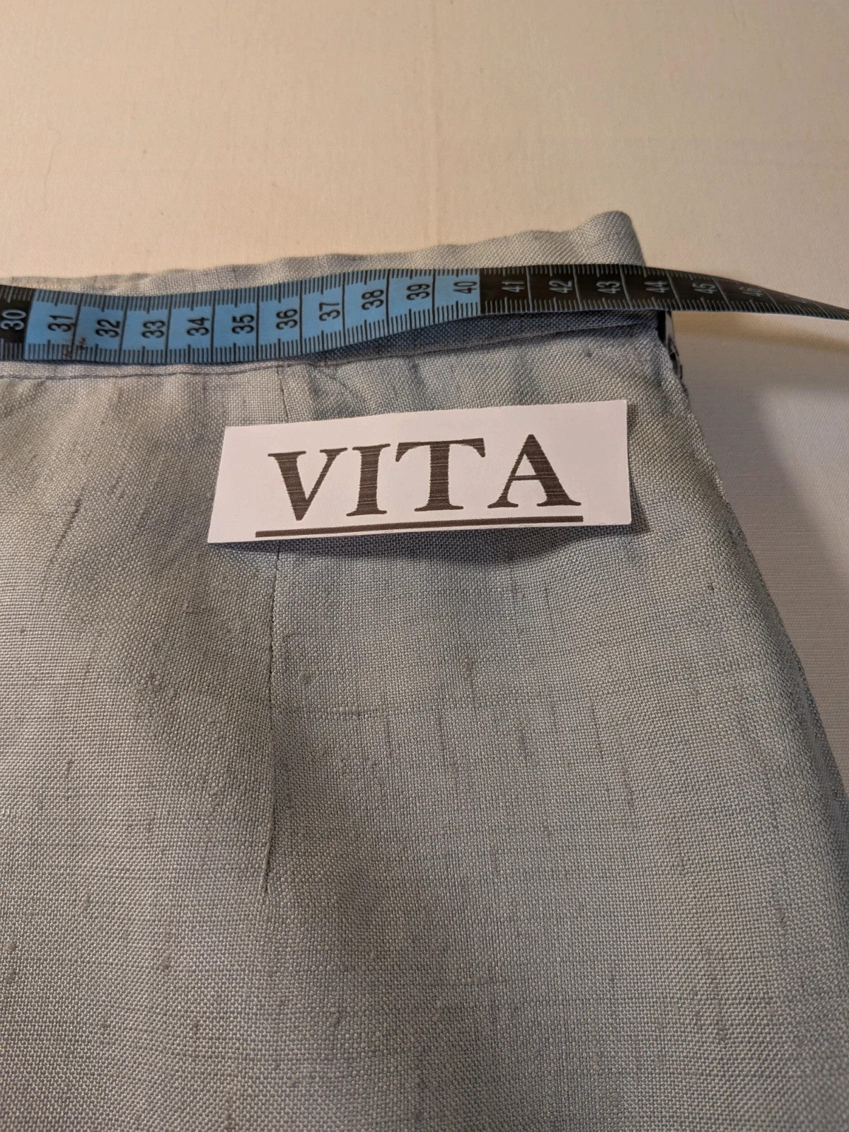 Completo donna vintage grigio ghiaccio effetto seta - foto 6