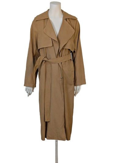Trench donna lungo Harry Potter Wizarding World beige con cintura ricamata - Tg. M