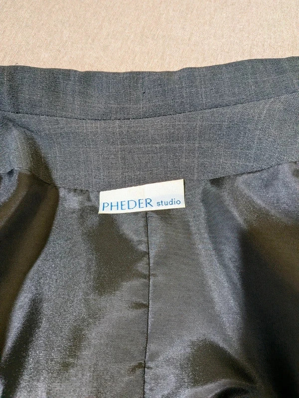 Tailleur Pantalone Pheder Studio Vintage Grigio Scuro