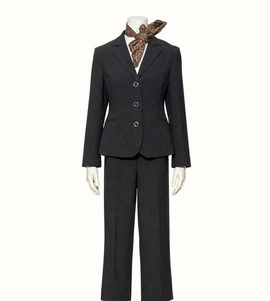 Tailleur Pantalone Antracite Made in Italy