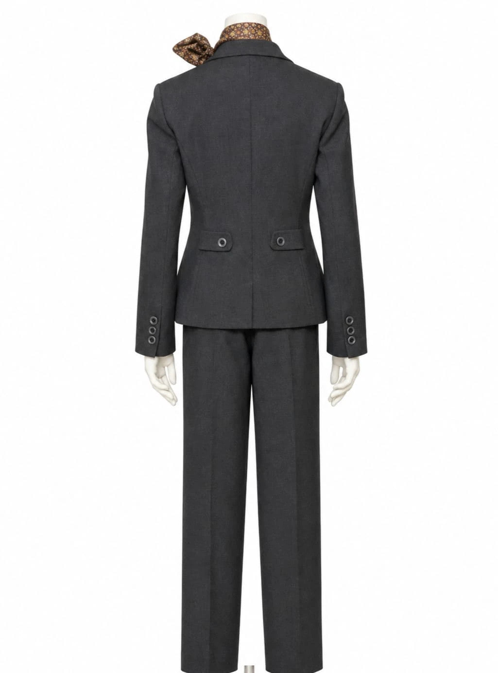Tailleur Pantalone Antracite Made in Italy