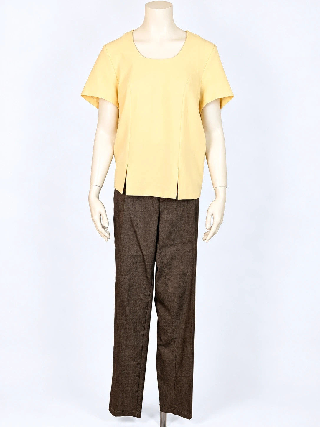 Completo donna vintage 3 pezzi giallo e marrone - foto 2