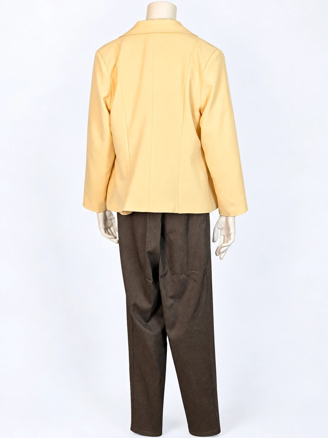 Completo donna vintage 3 pezzi giallo e marrone - foto 3