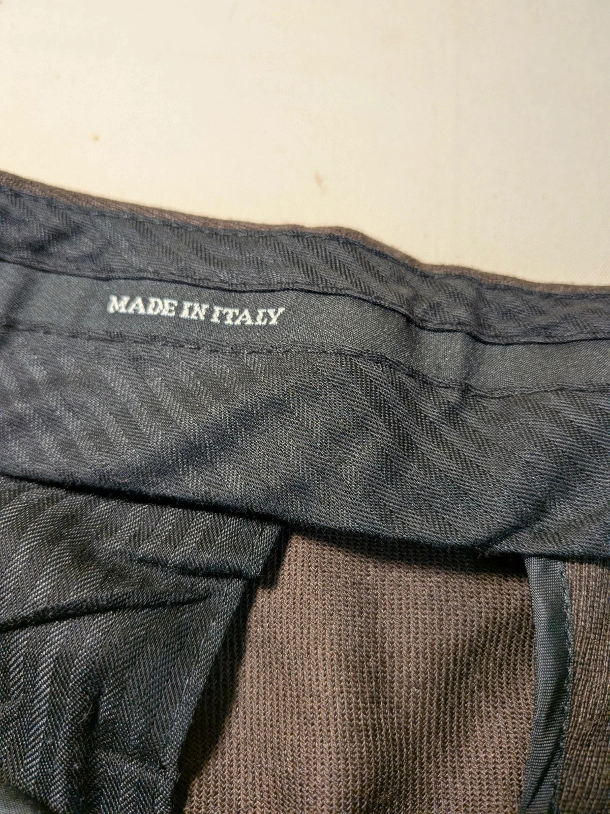 Abito uomo Fusaro marrone lana Tasmania - foto 7