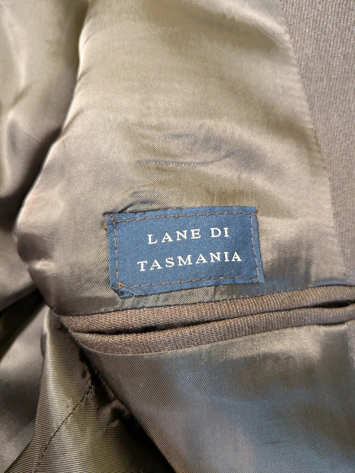 Abito uomo Fusaro marrone lana Tasmania - foto 15