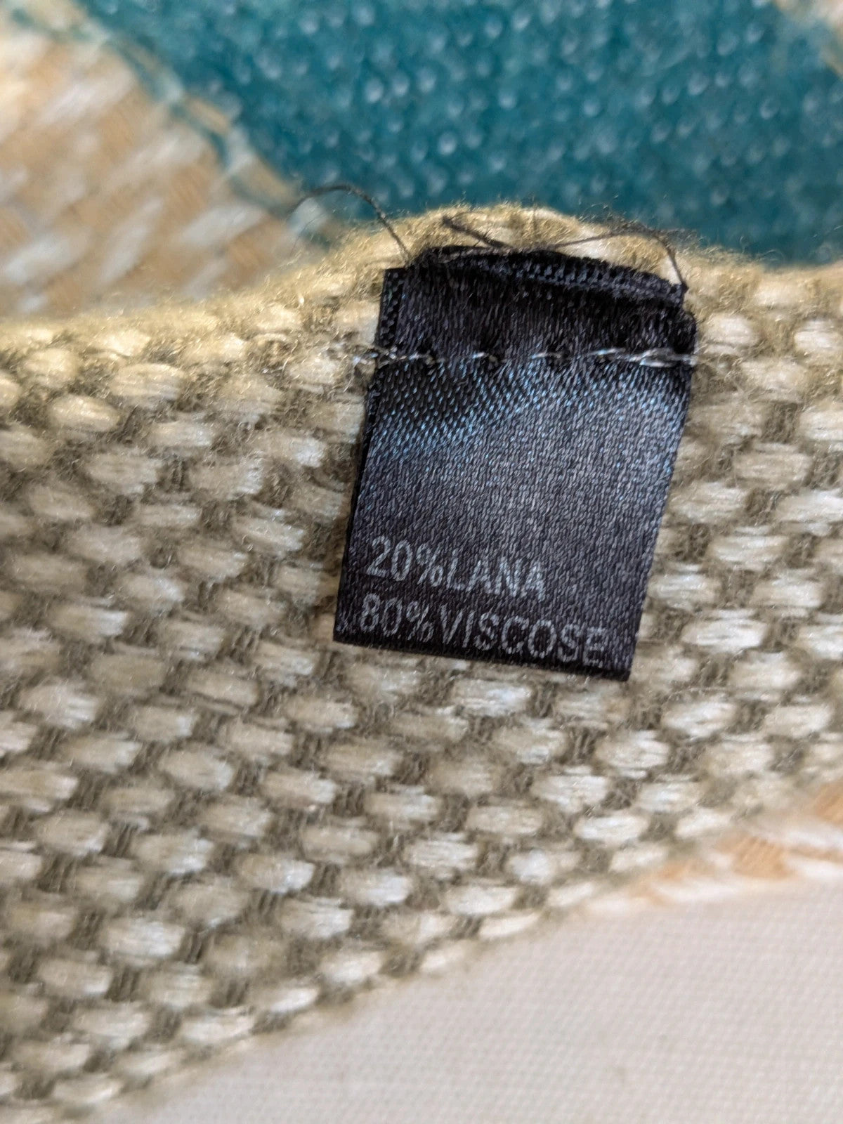Stola poncho Lizalù in misto lana con frange - foto 3