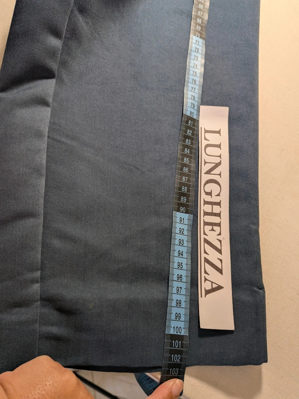 Abito uomo blu navy seta e lana - foto 14