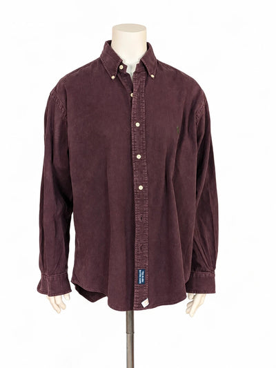 Camicia uomo vintage Ralph Lauren The Blaire button down bordeaux - Tg. M